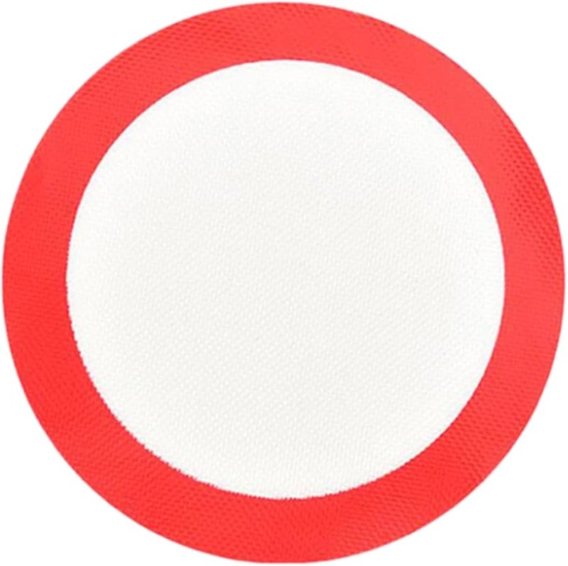 Reusable Heat Resistant Silicone Baking Mat 22.8cm Round Non Slip Oven Liner - Image 1